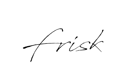 Make a beautiful signature design for name Frisk. With this signature (Antro_Vectra) style, you can create a handwritten signature for free. Frisk signature style 6 images and pictures png