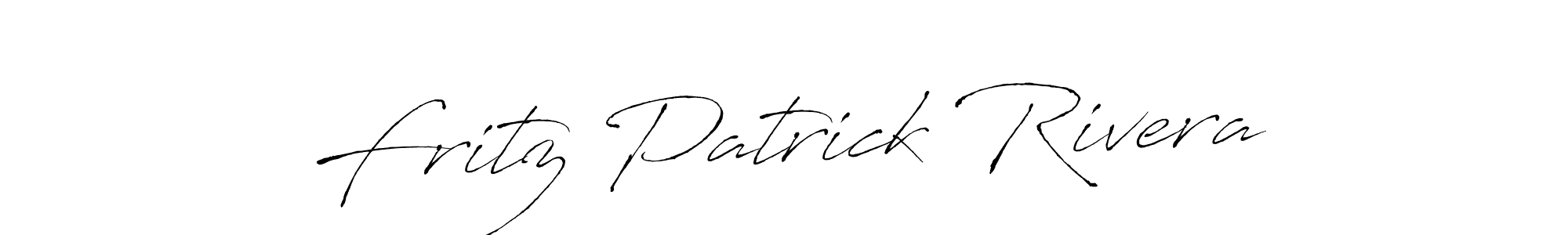 You should practise on your own different ways (Antro_Vectra) to write your name (Fritz Patrick Rivera) in signature. don't let someone else do it for you. Fritz Patrick Rivera signature style 6 images and pictures png