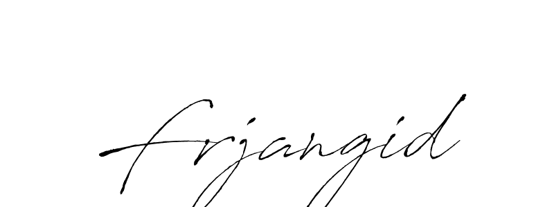 Make a beautiful signature design for name Frjangid. With this signature (Antro_Vectra) style, you can create a handwritten signature for free. Frjangid signature style 6 images and pictures png