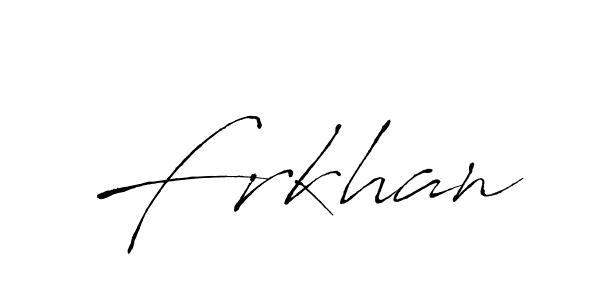 Frkhan stylish signature style. Best Handwritten Sign (Antro_Vectra) for my name. Handwritten Signature Collection Ideas for my name Frkhan. Frkhan signature style 6 images and pictures png