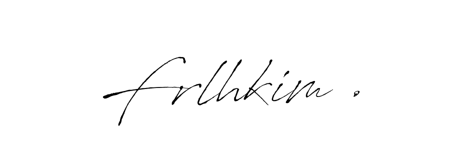 Design your own signature with our free online signature maker. With this signature software, you can create a handwritten (Antro_Vectra) signature for name Frlhkim .. Frlhkim . signature style 6 images and pictures png