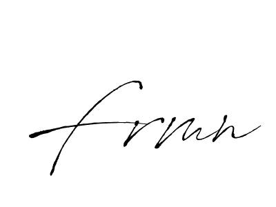 Create a beautiful signature design for name Frmn. With this signature (Antro_Vectra) fonts, you can make a handwritten signature for free. Frmn signature style 6 images and pictures png