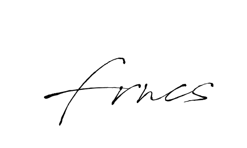 Use a signature maker to create a handwritten signature online. With this signature software, you can design (Antro_Vectra) your own signature for name Frncs. Frncs signature style 6 images and pictures png
