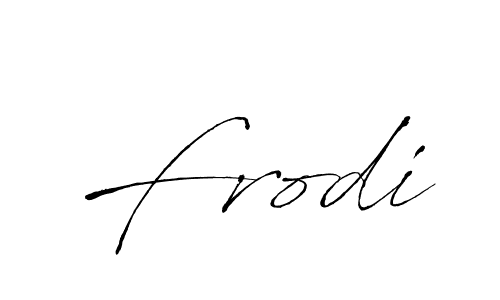 Use a signature maker to create a handwritten signature online. With this signature software, you can design (Antro_Vectra) your own signature for name Frodi. Frodi signature style 6 images and pictures png