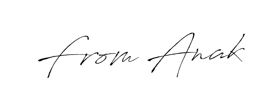 How to make From Anak name signature. Use Antro_Vectra style for creating short signs online. This is the latest handwritten sign. From Anak signature style 6 images and pictures png