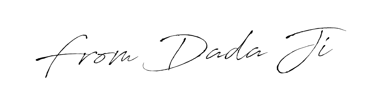 How to make From Dada Ji name signature. Use Antro_Vectra style for creating short signs online. This is the latest handwritten sign. From Dada Ji signature style 6 images and pictures png