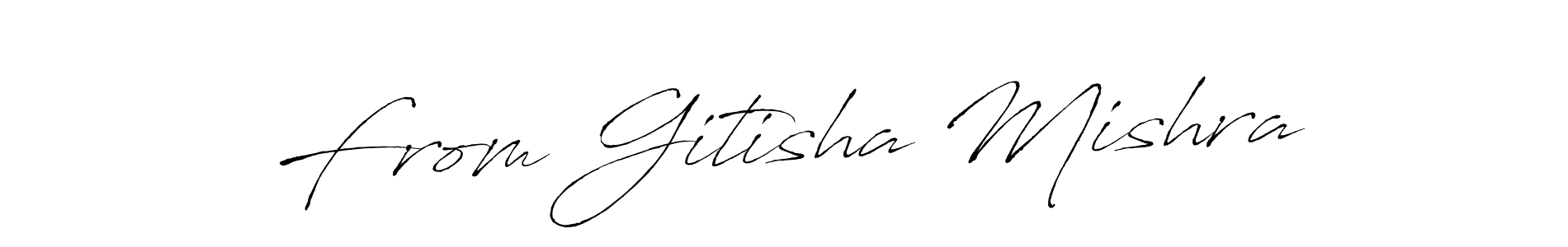 You should practise on your own different ways (Antro_Vectra) to write your name (From Gitisha Mishra) in signature. don't let someone else do it for you. From Gitisha Mishra signature style 6 images and pictures png