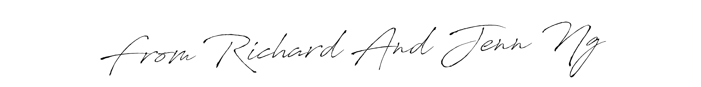 Make a short From Richard And Jenn Ng signature style. Manage your documents anywhere anytime using Antro_Vectra. Create and add eSignatures, submit forms, share and send files easily. From Richard And Jenn Ng signature style 6 images and pictures png