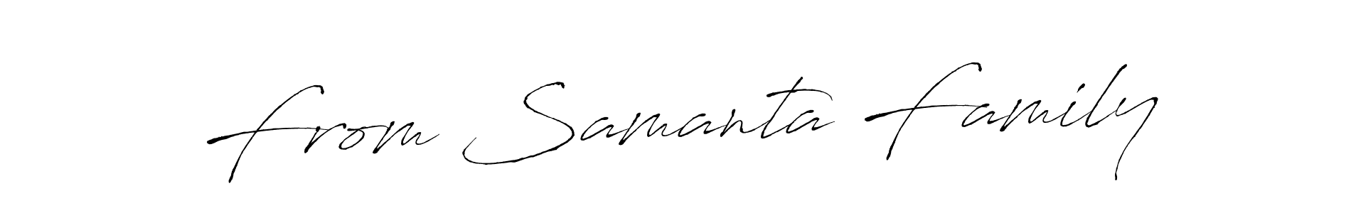 Design your own signature with our free online signature maker. With this signature software, you can create a handwritten (Antro_Vectra) signature for name From Samanta Family. From Samanta Family signature style 6 images and pictures png
