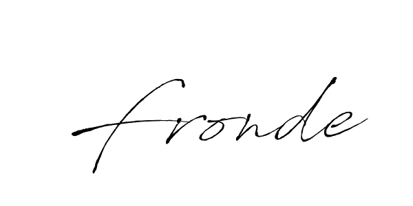 Also we have Fronde name is the best signature style. Create professional handwritten signature collection using Antro_Vectra autograph style. Fronde signature style 6 images and pictures png