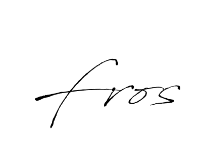 Create a beautiful signature design for name Fros. With this signature (Antro_Vectra) fonts, you can make a handwritten signature for free. Fros signature style 6 images and pictures png