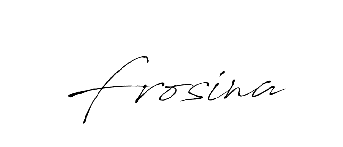 The best way (Antro_Vectra) to make a short signature is to pick only two or three words in your name. The name Frosina include a total of six letters. For converting this name. Frosina signature style 6 images and pictures png