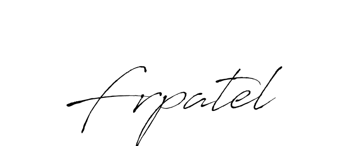 Create a beautiful signature design for name Frpatel. With this signature (Antro_Vectra) fonts, you can make a handwritten signature for free. Frpatel signature style 6 images and pictures png