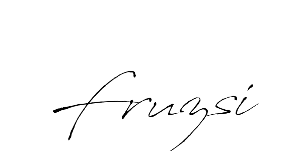 Fruzsi stylish signature style. Best Handwritten Sign (Antro_Vectra) for my name. Handwritten Signature Collection Ideas for my name Fruzsi. Fruzsi signature style 6 images and pictures png