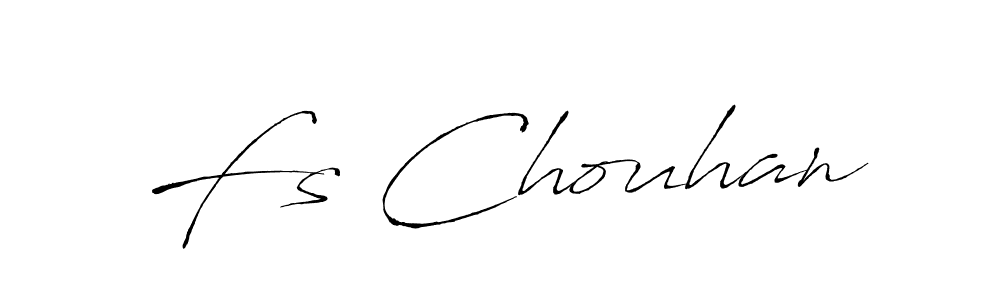 Fs Chouhan stylish signature style. Best Handwritten Sign (Antro_Vectra) for my name. Handwritten Signature Collection Ideas for my name Fs Chouhan. Fs Chouhan signature style 6 images and pictures png