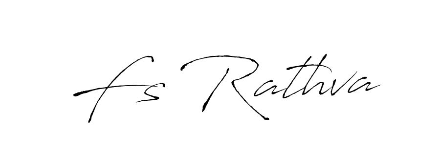 Fs Rathva stylish signature style. Best Handwritten Sign (Antro_Vectra) for my name. Handwritten Signature Collection Ideas for my name Fs Rathva. Fs Rathva signature style 6 images and pictures png