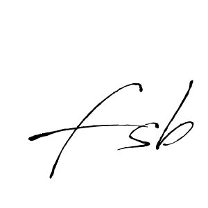 Make a beautiful signature design for name Fsb. With this signature (Antro_Vectra) style, you can create a handwritten signature for free. Fsb signature style 6 images and pictures png