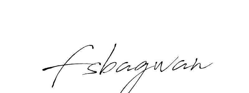 Create a beautiful signature design for name Fsbagwan. With this signature (Antro_Vectra) fonts, you can make a handwritten signature for free. Fsbagwan signature style 6 images and pictures png