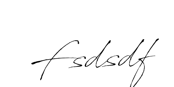 Make a beautiful signature design for name Fsdsdf. With this signature (Antro_Vectra) style, you can create a handwritten signature for free. Fsdsdf signature style 6 images and pictures png