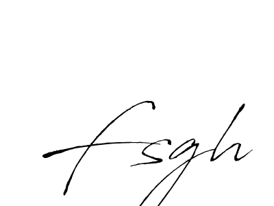 How to make Fsgh name signature. Use Antro_Vectra style for creating short signs online. This is the latest handwritten sign. Fsgh signature style 6 images and pictures png