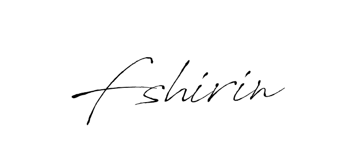 Design your own signature with our free online signature maker. With this signature software, you can create a handwritten (Antro_Vectra) signature for name Fshirin. Fshirin signature style 6 images and pictures png