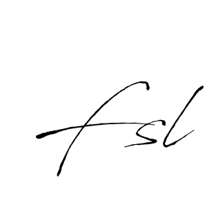 Also You can easily find your signature by using the search form. We will create Fsl name handwritten signature images for you free of cost using Antro_Vectra sign style. Fsl signature style 6 images and pictures png