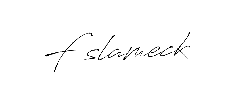 How to make Fslameck name signature. Use Antro_Vectra style for creating short signs online. This is the latest handwritten sign. Fslameck signature style 6 images and pictures png