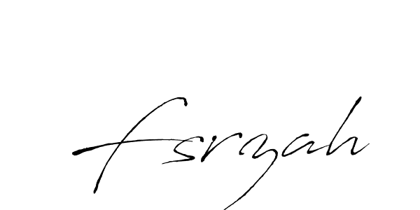 How to make Fsrzah signature? Antro_Vectra is a professional autograph style. Create handwritten signature for Fsrzah name. Fsrzah signature style 6 images and pictures png