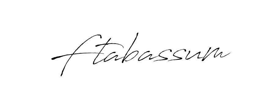 Also we have Ftabassum name is the best signature style. Create professional handwritten signature collection using Antro_Vectra autograph style. Ftabassum signature style 6 images and pictures png