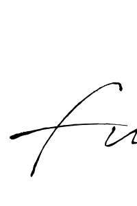 How to make Fu name signature. Use Antro_Vectra style for creating short signs online. This is the latest handwritten sign. Fu signature style 6 images and pictures png