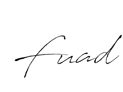 How to make Fuad name signature. Use Antro_Vectra style for creating short signs online. This is the latest handwritten sign. Fuad signature style 6 images and pictures png