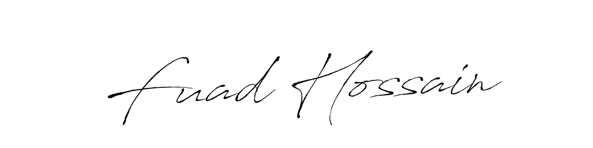 Use a signature maker to create a handwritten signature online. With this signature software, you can design (Antro_Vectra) your own signature for name Fuad Hossain. Fuad Hossain signature style 6 images and pictures png