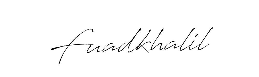 Also we have Fuadkhalil name is the best signature style. Create professional handwritten signature collection using Antro_Vectra autograph style. Fuadkhalil signature style 6 images and pictures png