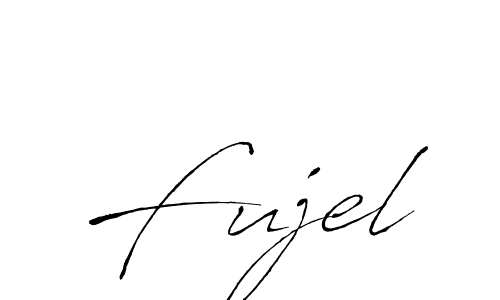 Fujel stylish signature style. Best Handwritten Sign (Antro_Vectra) for my name. Handwritten Signature Collection Ideas for my name Fujel. Fujel signature style 6 images and pictures png