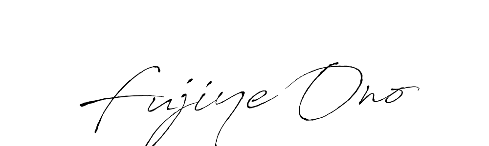 How to make Fujiye Ono name signature. Use Antro_Vectra style for creating short signs online. This is the latest handwritten sign. Fujiye Ono signature style 6 images and pictures png