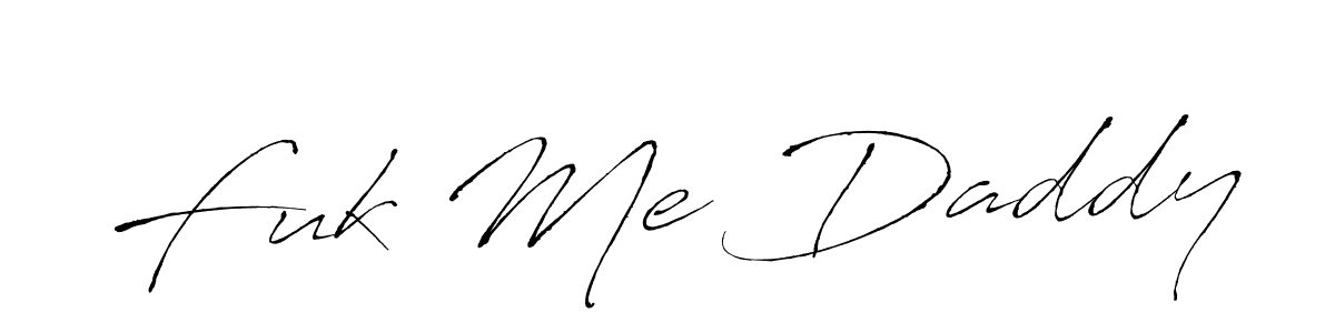 How to make Fuk Me Daddy name signature. Use Antro_Vectra style for creating short signs online. This is the latest handwritten sign. Fuk Me Daddy signature style 6 images and pictures png