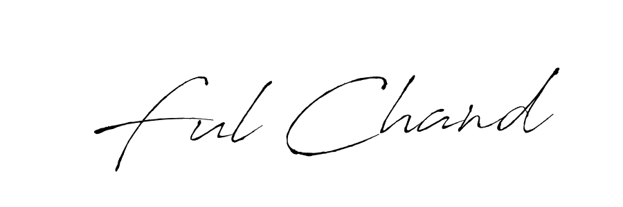 Create a beautiful signature design for name Ful Chand. With this signature (Antro_Vectra) fonts, you can make a handwritten signature for free. Ful Chand signature style 6 images and pictures png