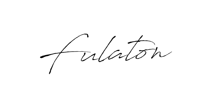 Fulaton stylish signature style. Best Handwritten Sign (Antro_Vectra) for my name. Handwritten Signature Collection Ideas for my name Fulaton. Fulaton signature style 6 images and pictures png