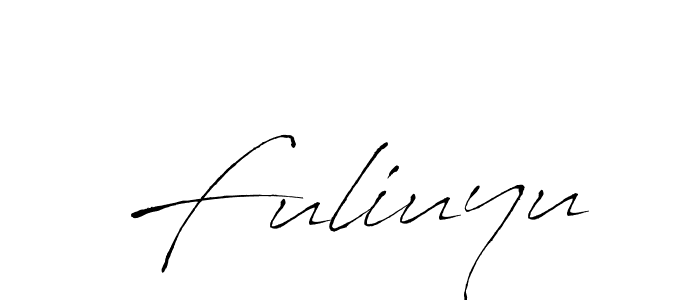 How to make Fuliuyu signature? Antro_Vectra is a professional autograph style. Create handwritten signature for Fuliuyu name. Fuliuyu signature style 6 images and pictures png