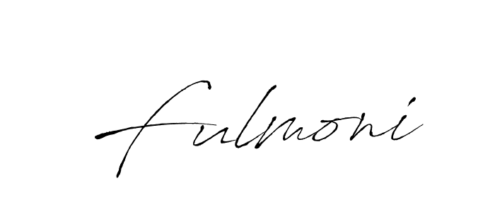 How to make Fulmoni name signature. Use Antro_Vectra style for creating short signs online. This is the latest handwritten sign. Fulmoni signature style 6 images and pictures png