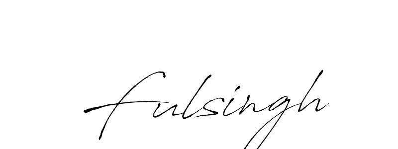 Design your own signature with our free online signature maker. With this signature software, you can create a handwritten (Antro_Vectra) signature for name Fulsingh. Fulsingh signature style 6 images and pictures png