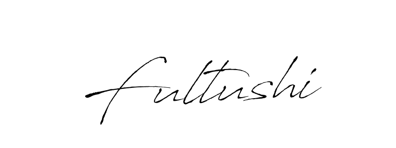 Create a beautiful signature design for name Fultushi. With this signature (Antro_Vectra) fonts, you can make a handwritten signature for free. Fultushi signature style 6 images and pictures png