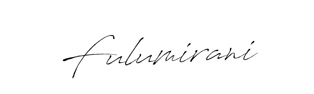 Use a signature maker to create a handwritten signature online. With this signature software, you can design (Antro_Vectra) your own signature for name Fulumirani. Fulumirani signature style 6 images and pictures png