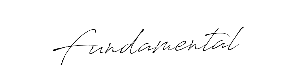 How to make Fundamental signature? Antro_Vectra is a professional autograph style. Create handwritten signature for Fundamental name. Fundamental signature style 6 images and pictures png