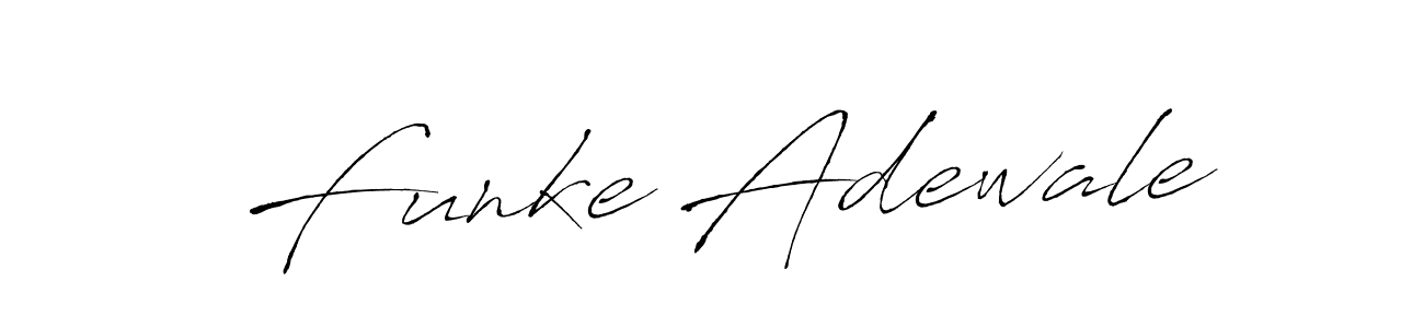 How to make Funke Adewale name signature. Use Antro_Vectra style for creating short signs online. This is the latest handwritten sign. Funke Adewale signature style 6 images and pictures png