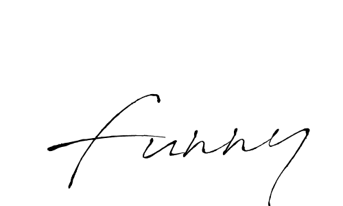 Design your own signature with our free online signature maker. With this signature software, you can create a handwritten (Antro_Vectra) signature for name Funny. Funny signature style 6 images and pictures png