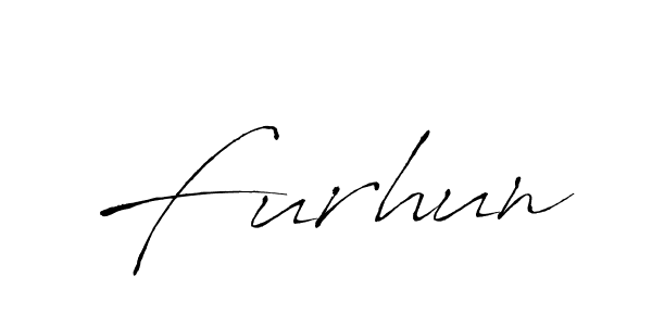 Design your own signature with our free online signature maker. With this signature software, you can create a handwritten (Antro_Vectra) signature for name Furhun. Furhun signature style 6 images and pictures png