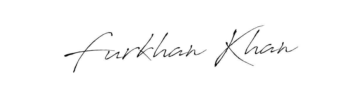 Make a beautiful signature design for name Furkhan Khan. With this signature (Antro_Vectra) style, you can create a handwritten signature for free. Furkhan Khan signature style 6 images and pictures png