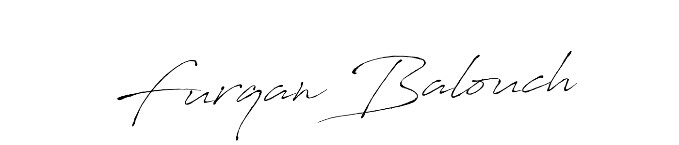 Furqan Balouch stylish signature style. Best Handwritten Sign (Antro_Vectra) for my name. Handwritten Signature Collection Ideas for my name Furqan Balouch. Furqan Balouch signature style 6 images and pictures png