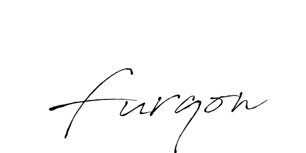 Furqon stylish signature style. Best Handwritten Sign (Antro_Vectra) for my name. Handwritten Signature Collection Ideas for my name Furqon. Furqon signature style 6 images and pictures png